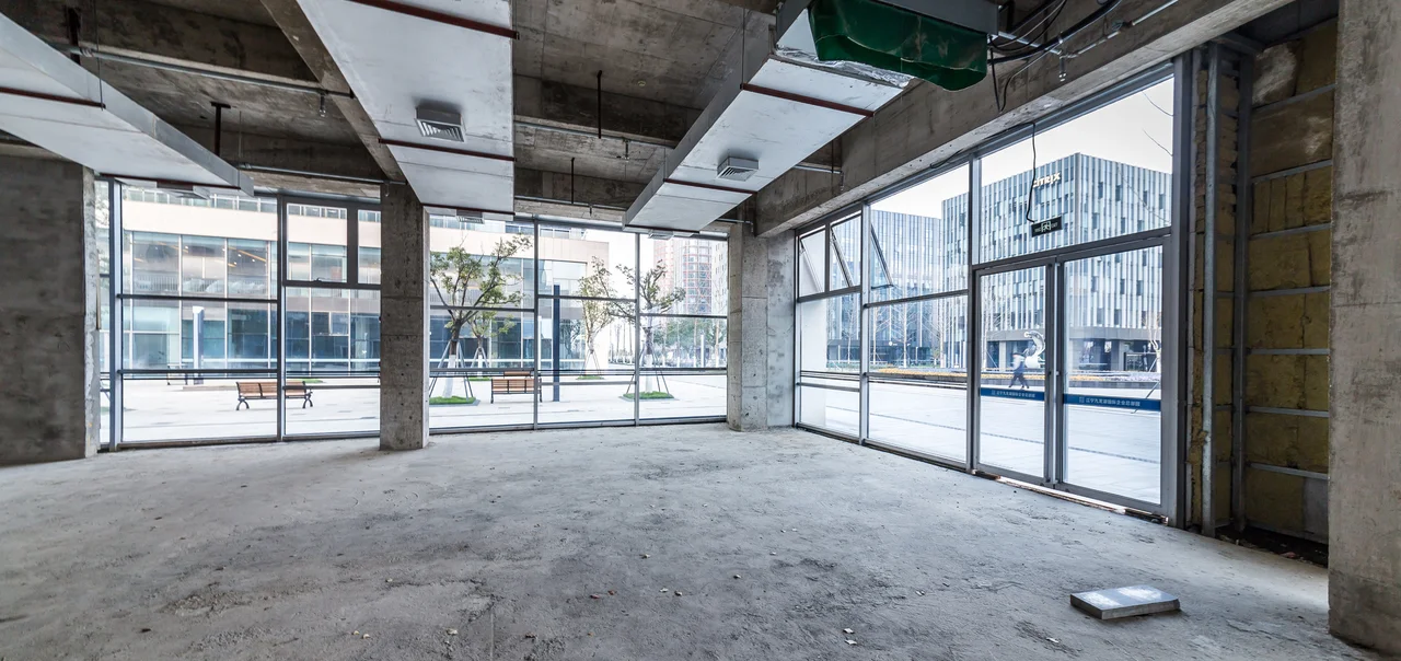 Grundierung - Baustelle Gebäude mit Zement Materialstruktur - Stock-Fotografie